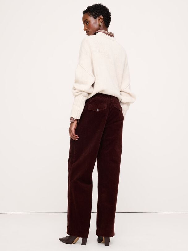 The Everyday Wide-Leg Pant in Corduroy bananarepublic the everyday wide leg pant in corduroy
