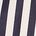 color White & Navy Blue Stripe