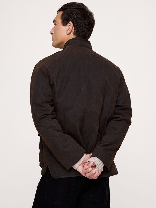 Wax Quilted Jacket bananarepublic wax quilted jacket