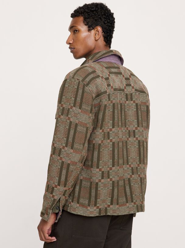 Relaxed-Fit Cotton Jacquard Overshirt bananarepublic relaxed fit cotton jacquard overshirt